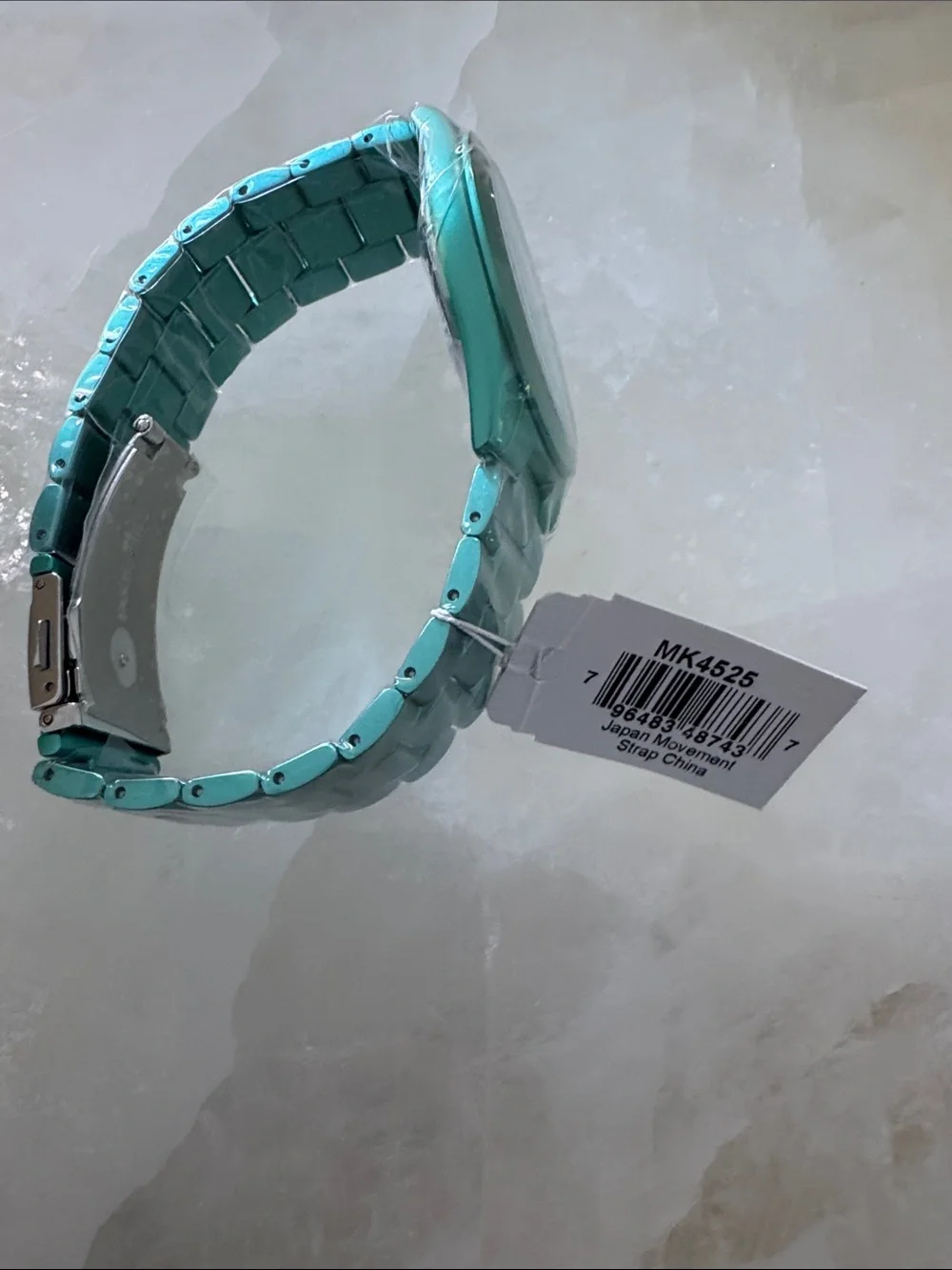 NIB Michael Kors Women's Turquoise Green Slim Bracelet Watch